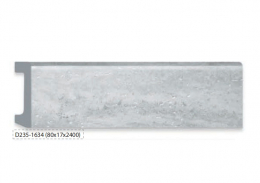 Плинтус D235-1634 80х17х2400 Кварц белый